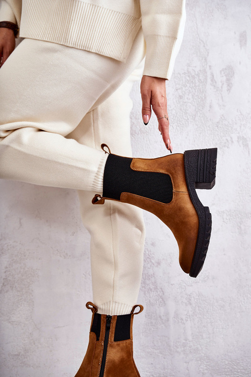 Жіночі теплі чоботи на підборах Camel Abella