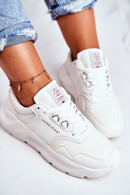 Жіноче спортивне взуття Кросівки Cross Jeans білі GG2R4042C