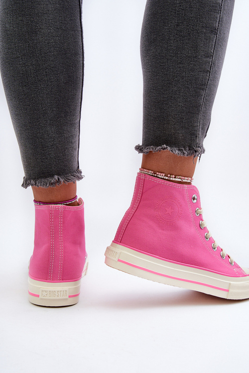 Жіночі високі кросівки Big Star NN274282 Pink