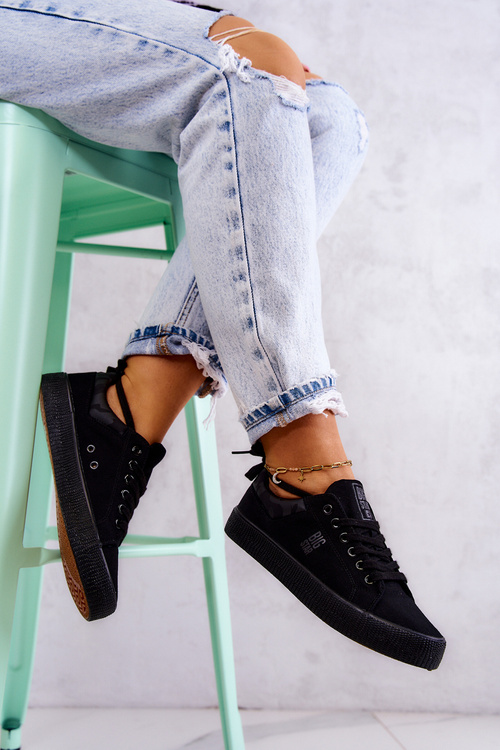 Жіночі низькі кросівки Big Star JJ274563 Чорні