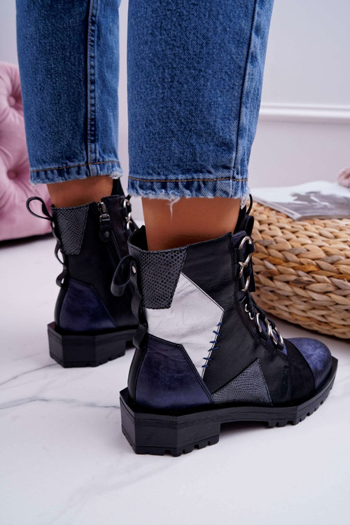 Жіночі шкіряні чоботи Чоботи Maciejka Гранат 04184-17/00-3