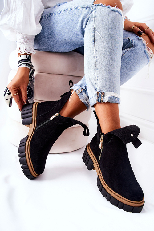 М'які черевики на блискавці Black Cadence