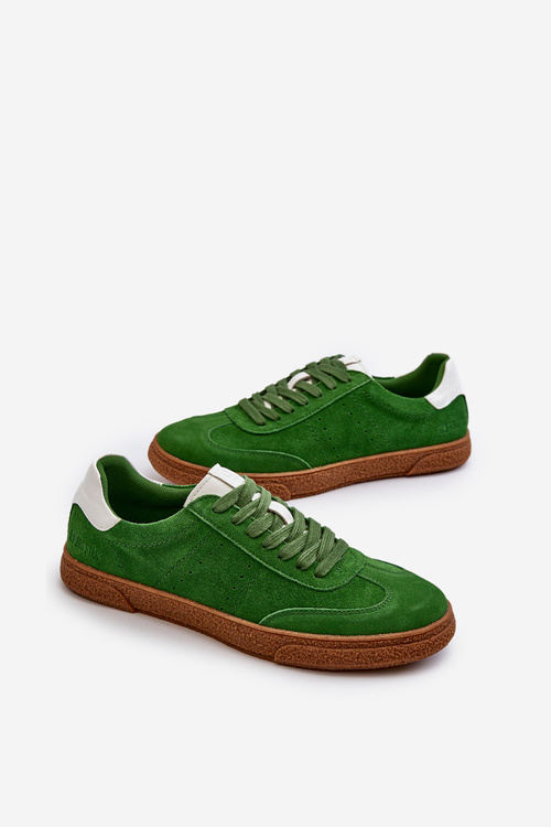 Чоловічі замшеві кросівки Big Star NN174188 Зелені