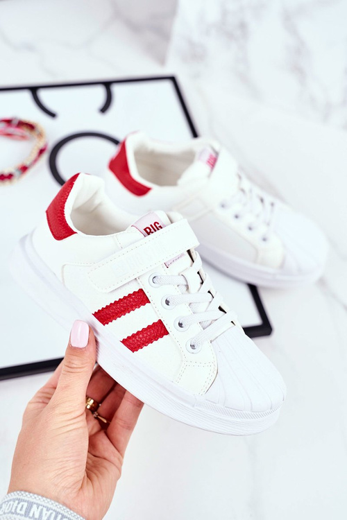 Дитяче спортивне взуття Big Star на липучці біле GG374020