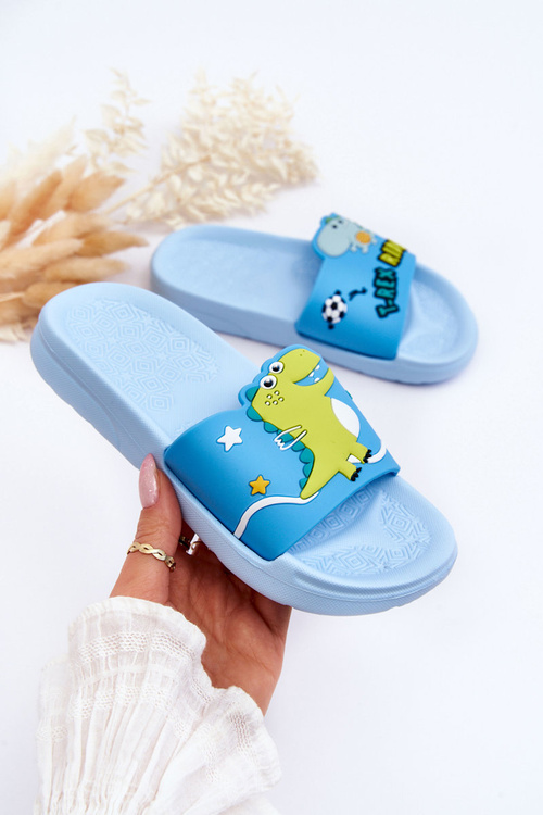 Дитячі гірки з динозавром T-Rex Blue Bernis