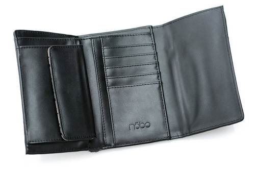Жіночий сріблясто-чорний гаманець Nobo