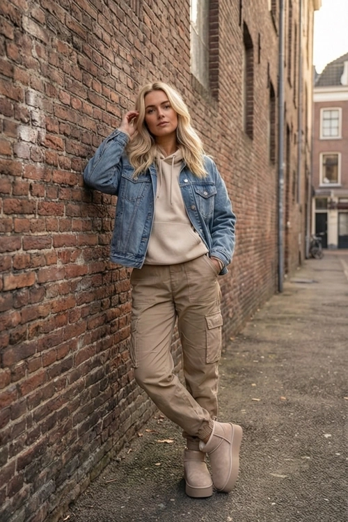 Жіночі зимові чоботи з натуральної замші бежеві Mairene