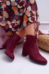 Жіночі чоботи на підборах Sergio Leone Maroon BT522