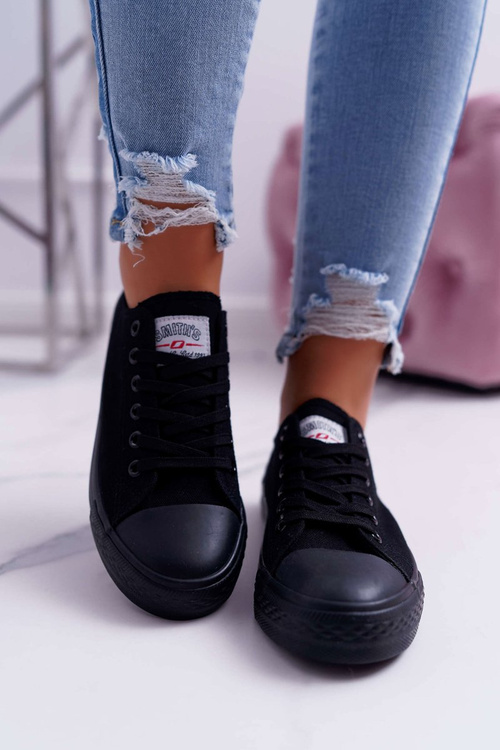 Чорні жіночі низькі кросівки Smith