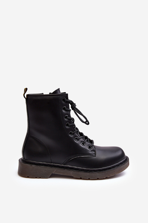 Жіночі черевики Trapper на блискавці чорного кольору Mibrasa