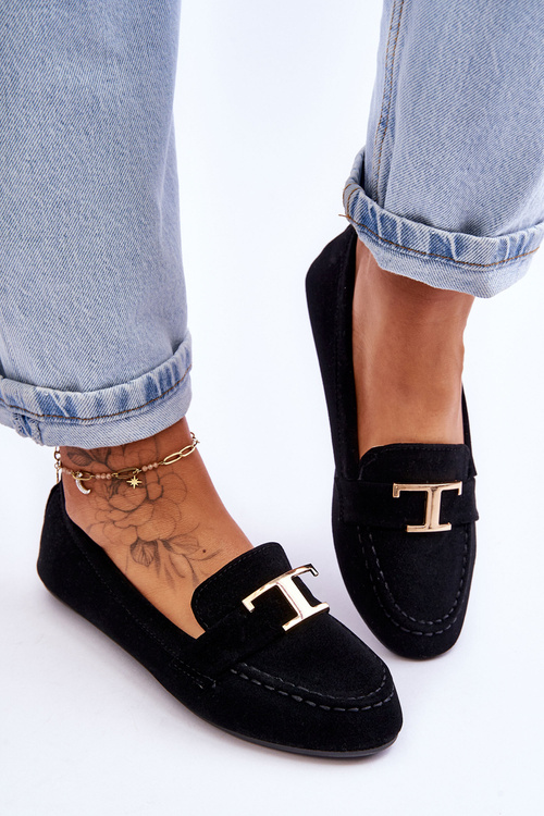 Класичні сліпони чорні лофери Carly