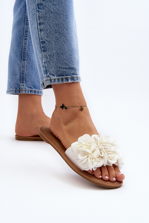 Жіночі білі квіткові тапочки Eelfan