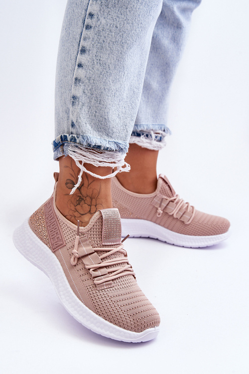 Жіноче спортивне взуття без шнурівки Рожеве Тримай мене!