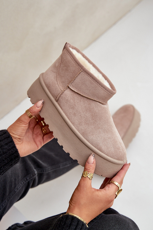 Жіночі Снігові Чоботи На Платформі Бежеві Ninala