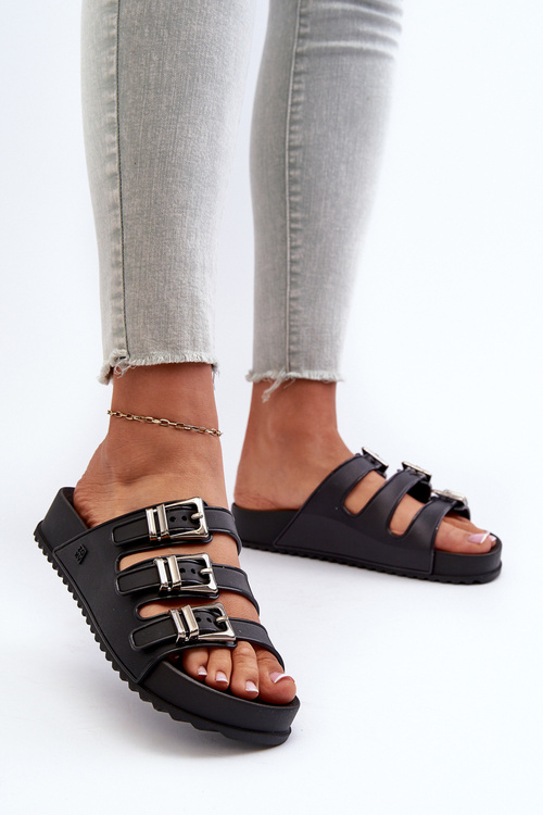 Жіночі гумові тапочки ZAXY JJ285058 Чорні