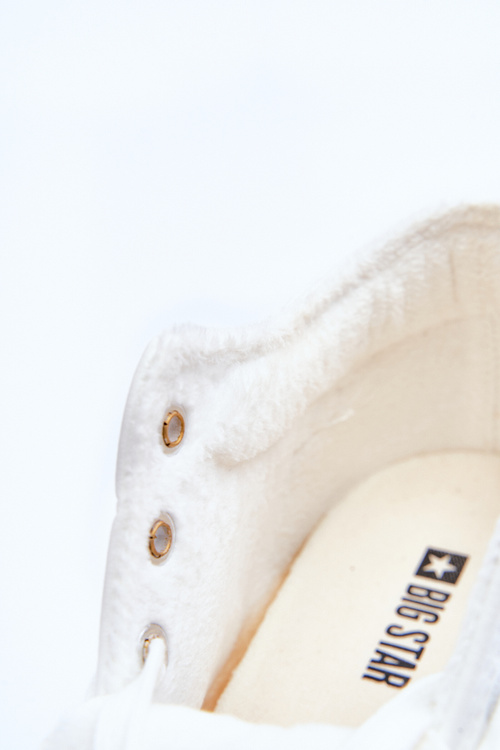 Жіночі шкіряні кросівки на танкетці Big Star MM274002 Білі