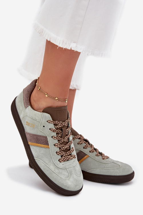 Жіночі Низькі Кросівки З Замші Big Star SS274678 HI-POLY SYSTEM М'ята