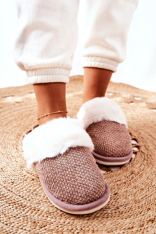 Тапочки на флісовій підкладці світло-коричневого фламарину