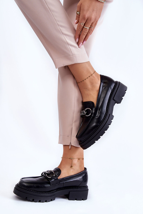 Жіночі лофери Шкіряні лофери La.Fi Black Willows