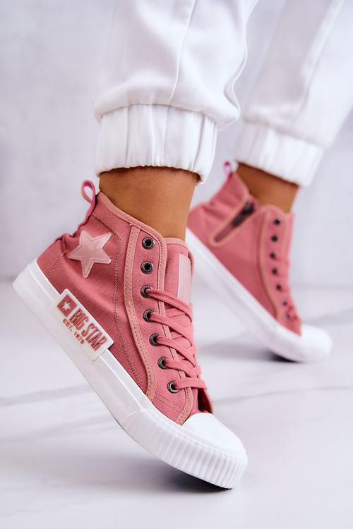 Класичні високі кросівки Big Star JJ274382 Рожеві