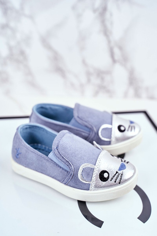 Дитяче взуття Кросівки слипони з цукерками Mouse Blue