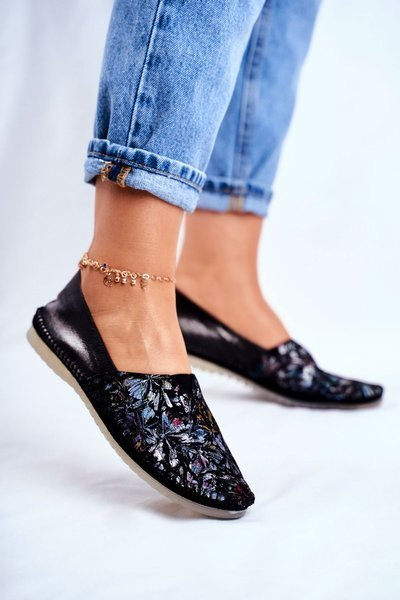 Жіночі балетки Maciejka Leather Black 01930-70/00-0