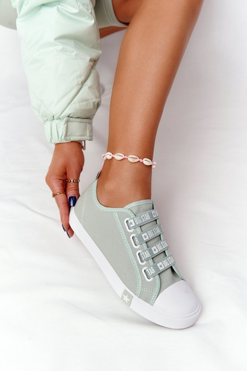 Жіночі кросівки зі шнурком BIG STAR HH274097 Зелені