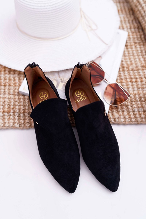 Чорні черевики Lu Boo з вирізом