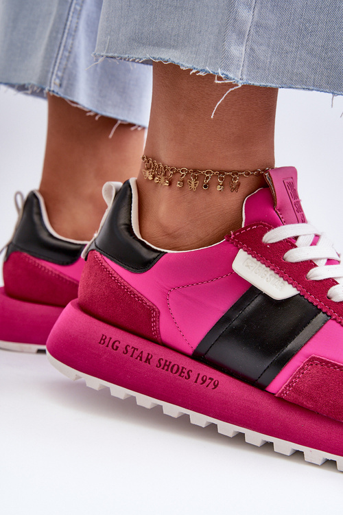 Жіночі кросівки на платформі Big Star NN274500 Memory Foam System Fuchsia