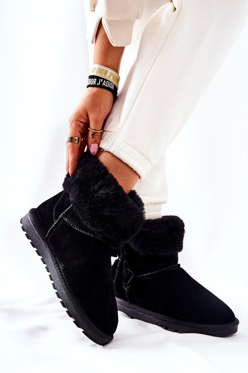 Снігові чоботи Fringed Black Sorella