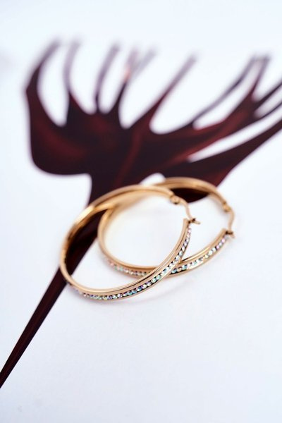 Жіночі Сережки Золоті Колеса Висячі Циркони Великий Люкс