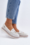 Жіночі білі мокасини Twista з вирізом