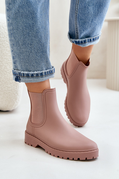 Жіночі гумові чоботи з еластичними вставками Dirty Pink Ciariel
