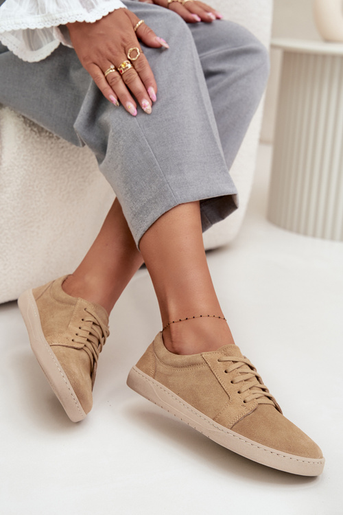 Тапки тип barefoot з натуральної замші Zazoo 314 бежеві