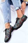 Жіночі броги Оксфорди Flowers Leather Maciejka 04087-43
