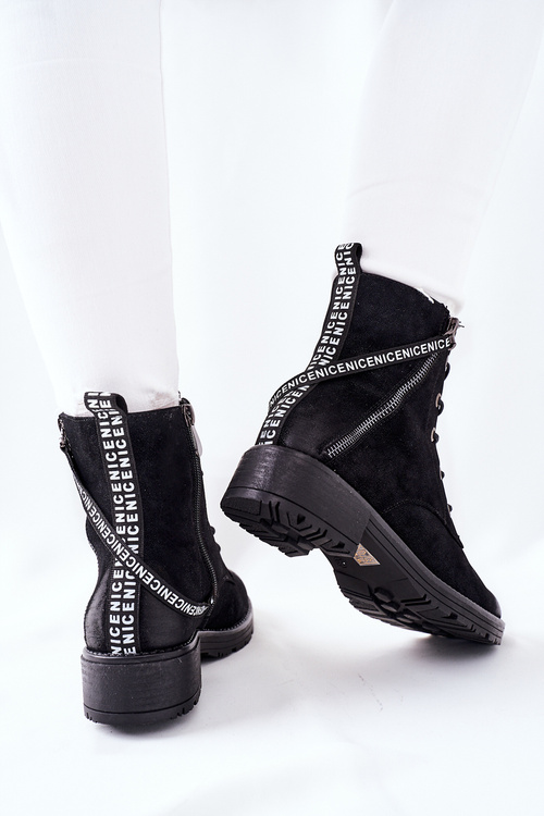 Жіночі ботфорти Workers Black Goorey