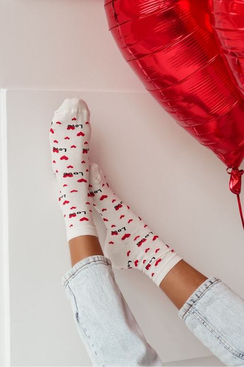 Жіночі носки Love Ecru