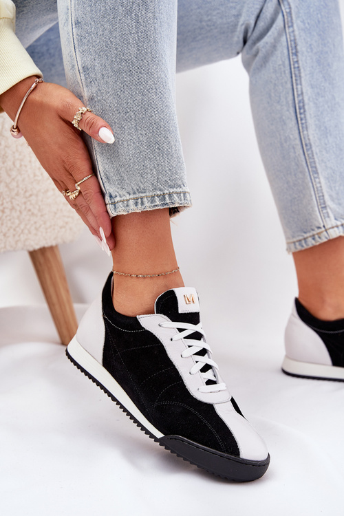 Жіноче Спортивне Взуття з Шкіри Лаура Мессі 2935 Чорні