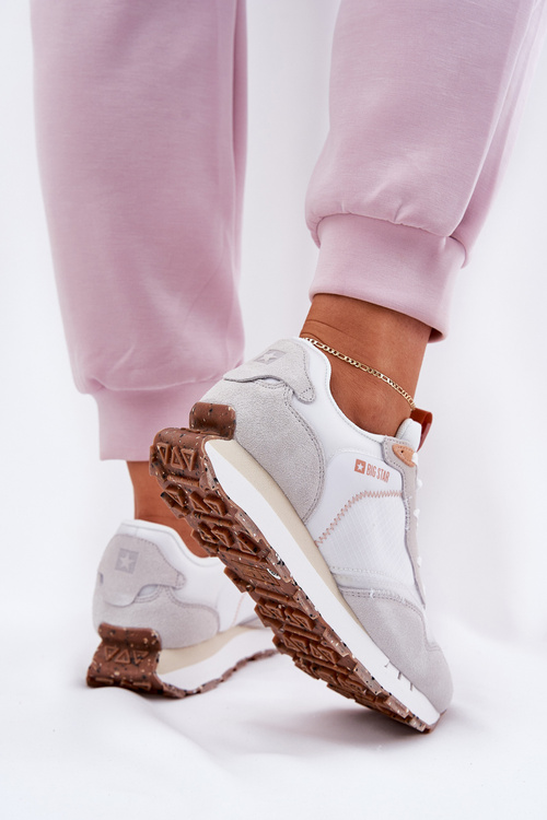 Замшеве Легке Спортивне Взуття Для Жінок Big Star RR274235 HI-POLY SYSTEM Бежеві