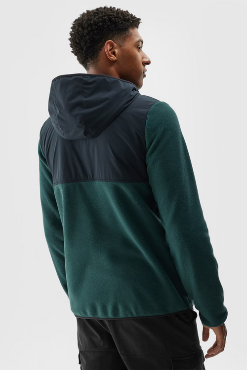 Чоловічий фліс з капюшоном Regular 4FWAW24TFLEM269-40S темно-зелений