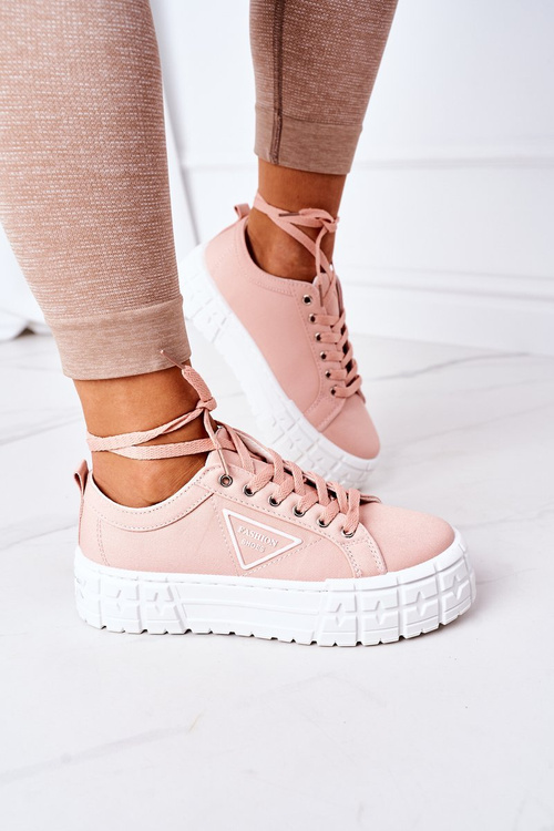 Жіночі кросівки на платформі Рожеві Big City Life