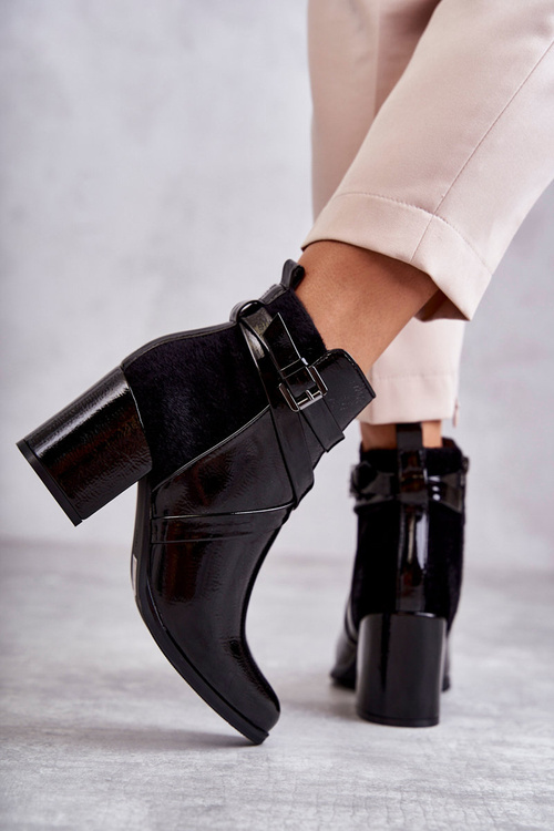 Модні лаковані чоботи La.Fi 260037B-LA Чорні