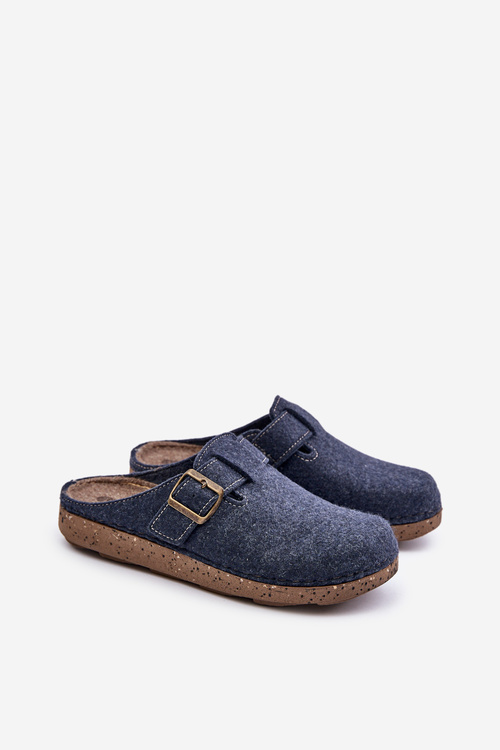 Чоловічі тапочки з пряжкою Preventive Slippers Inblu Navy Blue MT000012