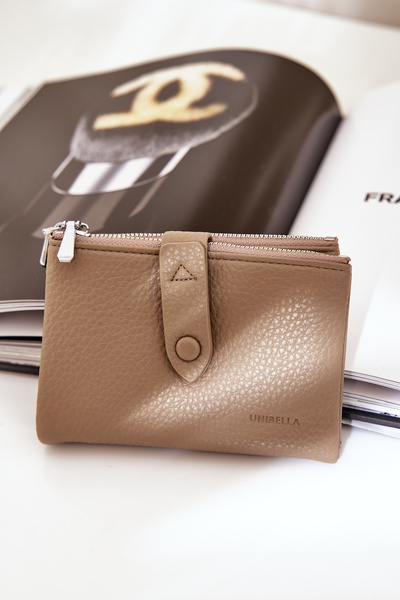 Еко Шкіряний Гаманець Жіночий Бежевий Bronica