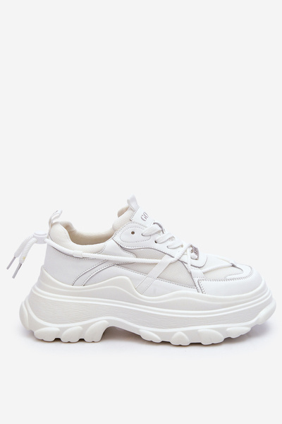 Спортивне взуття на масивній платформі GOE LL2N4029 біле