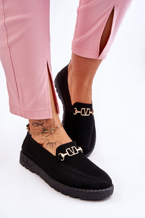 Жіночі сліпони з прикрасами Чорні Alena