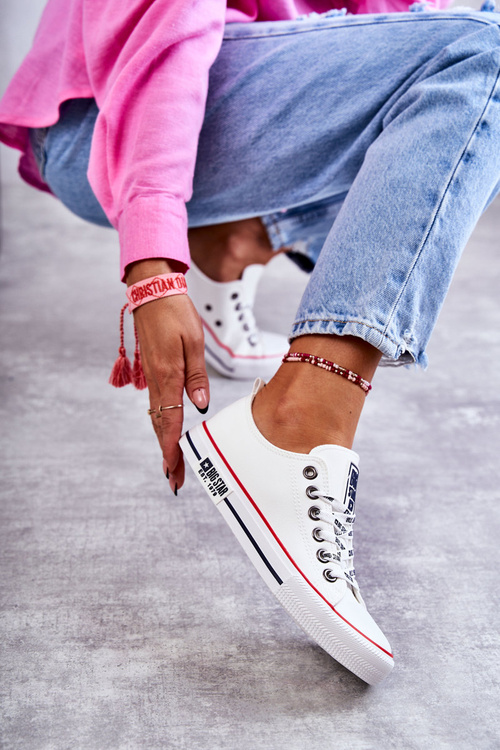 Жіночі шкіряні кросівки Big Star KK274095 Білі