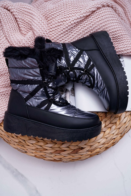 Жіночі снігові черевики на флісовій підкладці Silver Calma