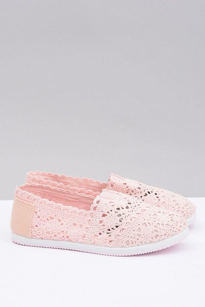 Мереживні жіночі балетки Little Sugar Powder Pink