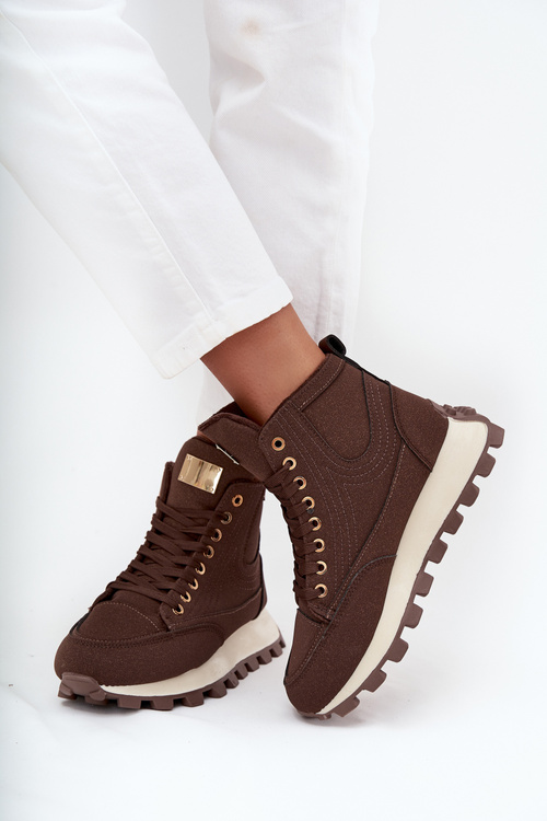 Ізольовані жіночі трапери на платформі коричневі Marivira